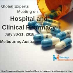 Welcome to the Global Experts Meeting on Hospital and Clinical Pharmacy